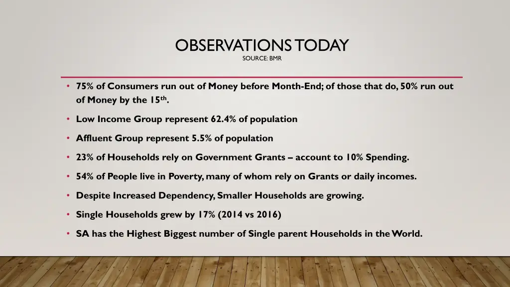 observations today source bmr