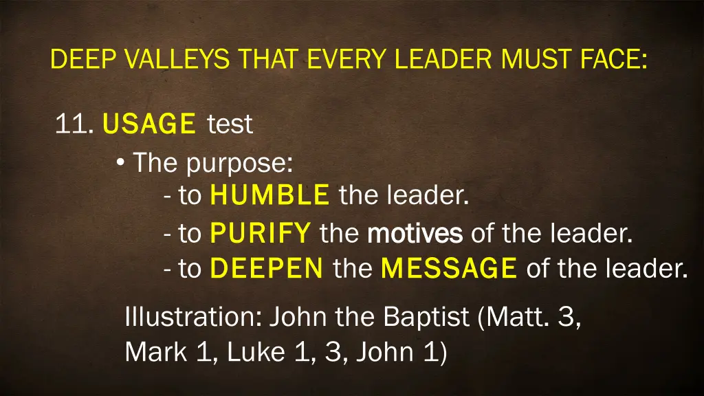 deep valleys that every leader must face 14