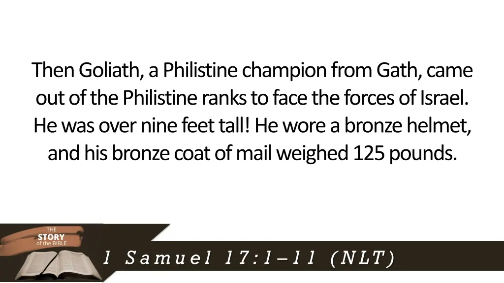 then goliath a philistine champion from gath came