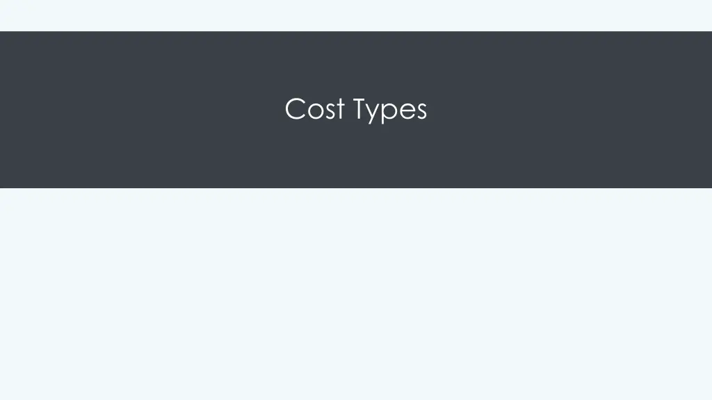 cost types