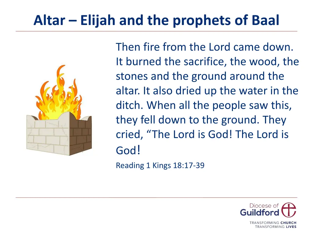 altar elijah and the prophets of baal