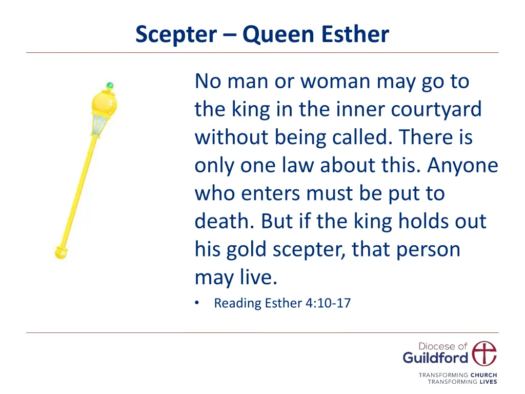 scepter queen esther