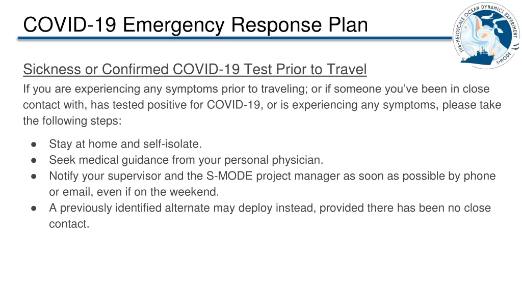 covid 19 emergency response plan 1