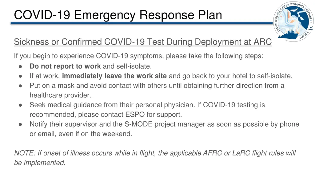 covid 19 emergency response plan 2