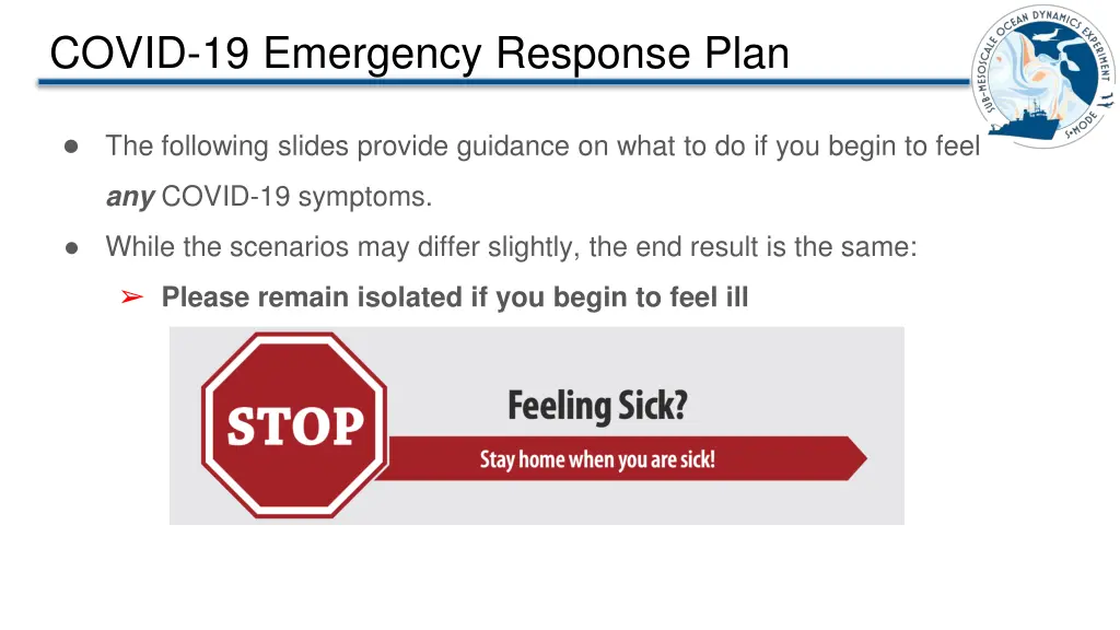 covid 19 emergency response plan