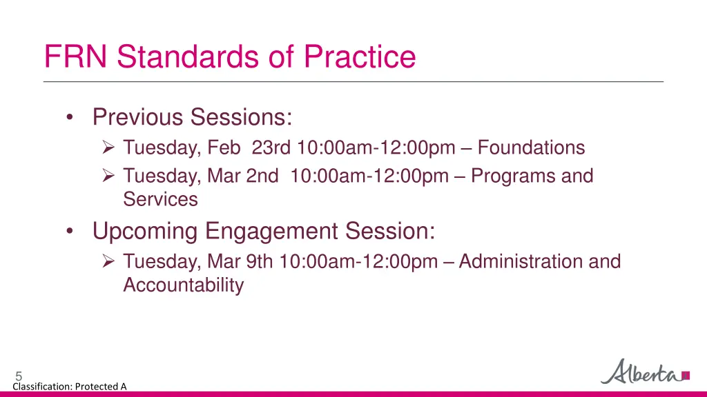 frn standards of practice