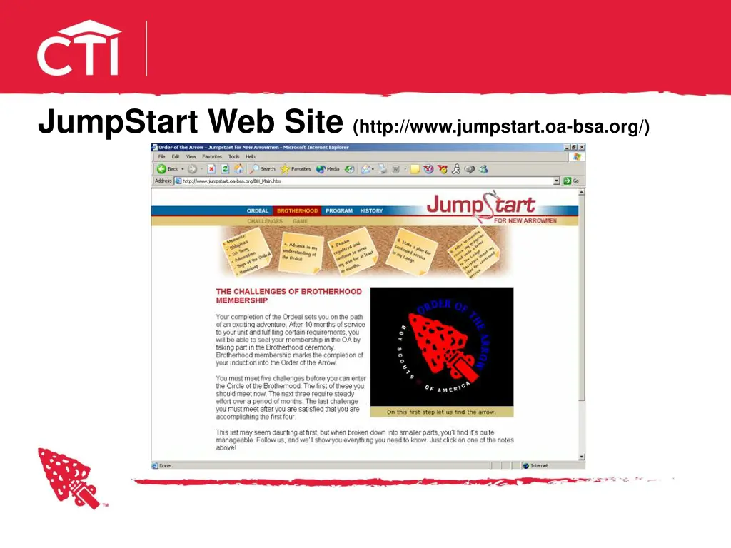 jumpstart web site http www jumpstart oa bsa org