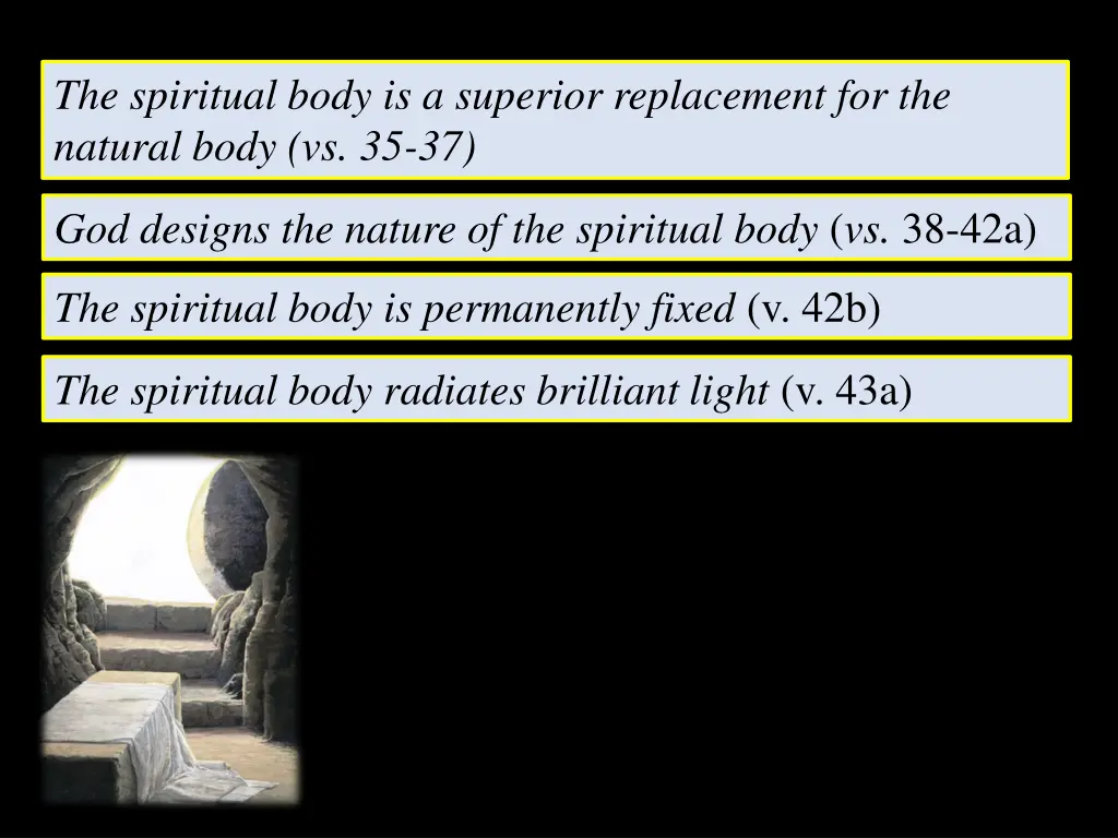 the spiritual body is a superior replacement 1