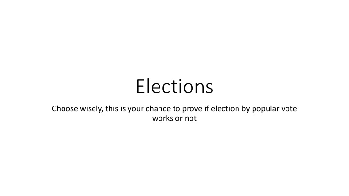 elections