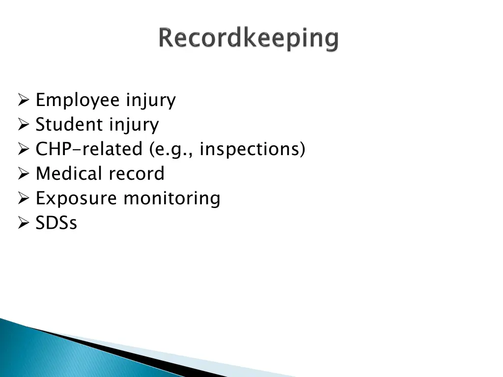 employee injury student injury chp related