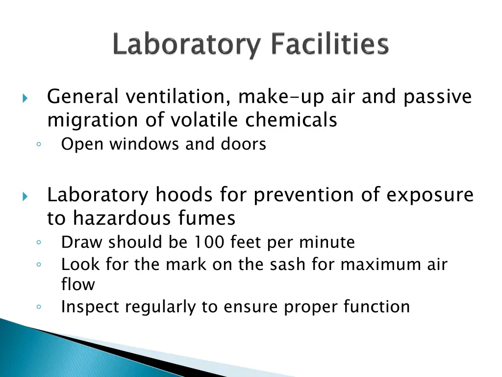 general ventilation make up air and passive