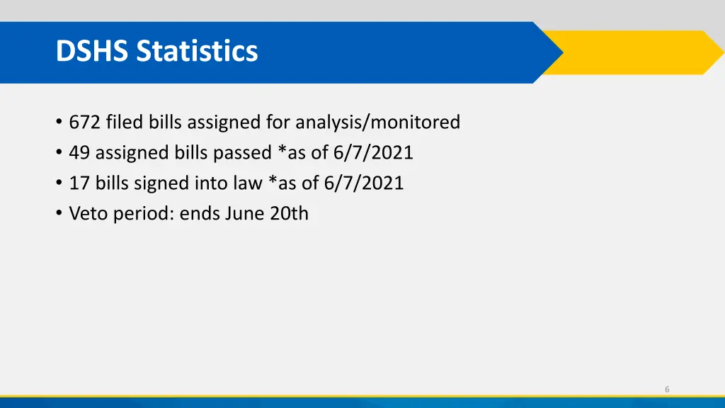 dshs statistics