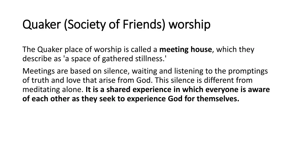 quaker society of friends worship quaker society