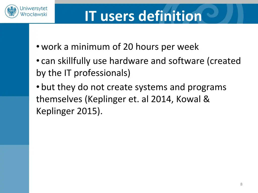 it users definition