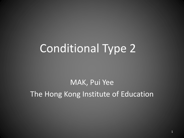 conditional type 2