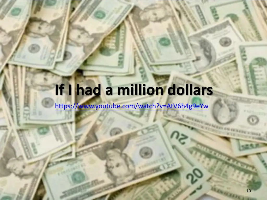 if i had a million dollars