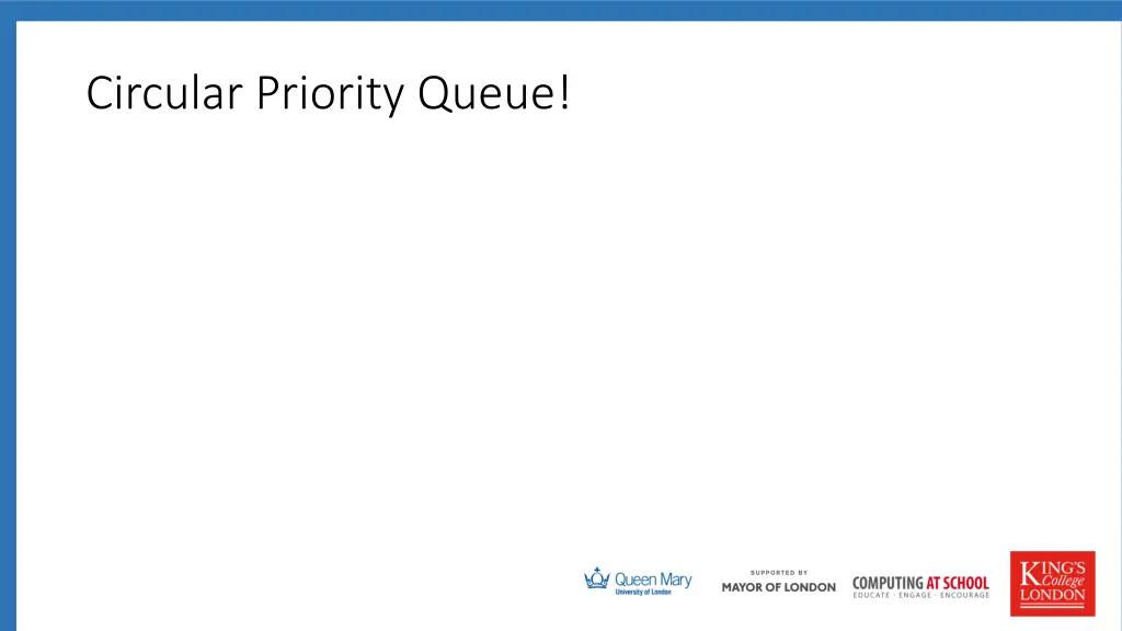 circular priority queue