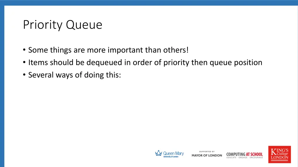 priority queue