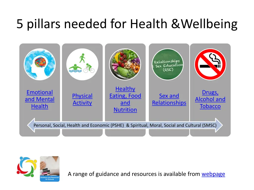 5 pillars needed for health wellbeing