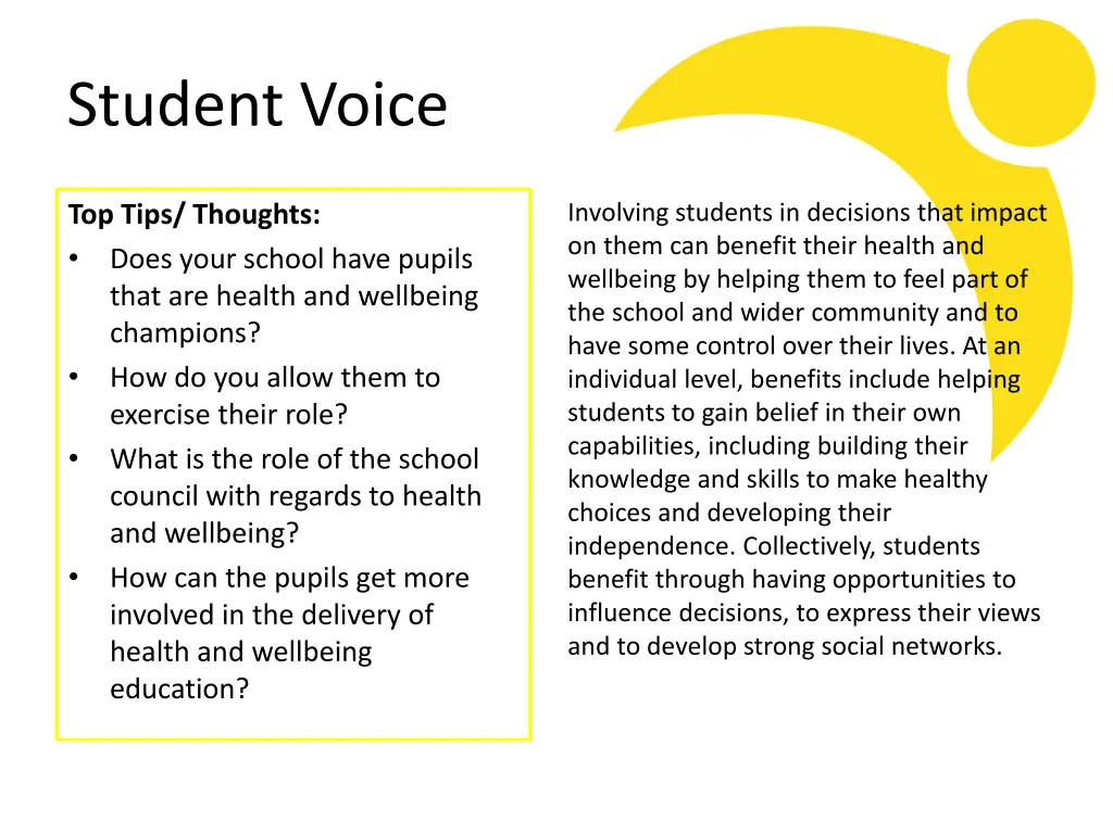 student voice