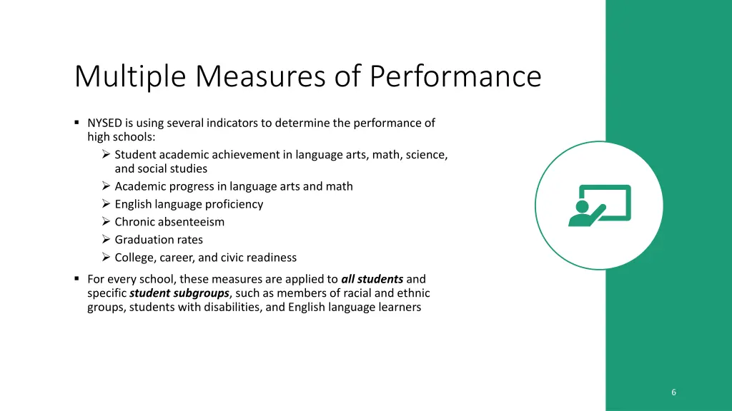 multiple measures of performance