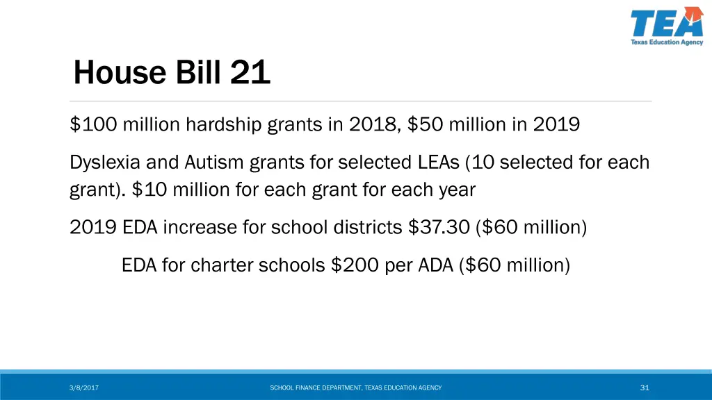 house bill 21