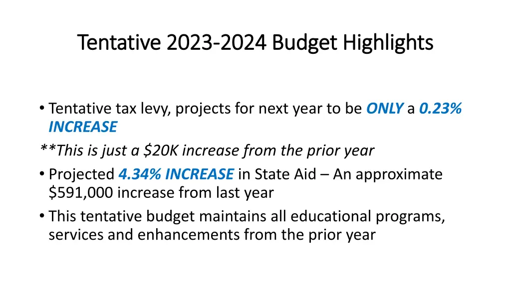 tentative 2023 tentative 2023 2024 budget 1