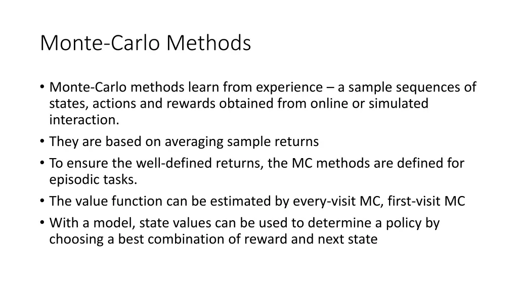 monte carlo methods