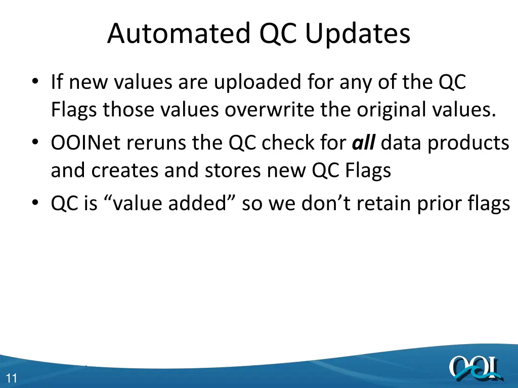 automated qc updates