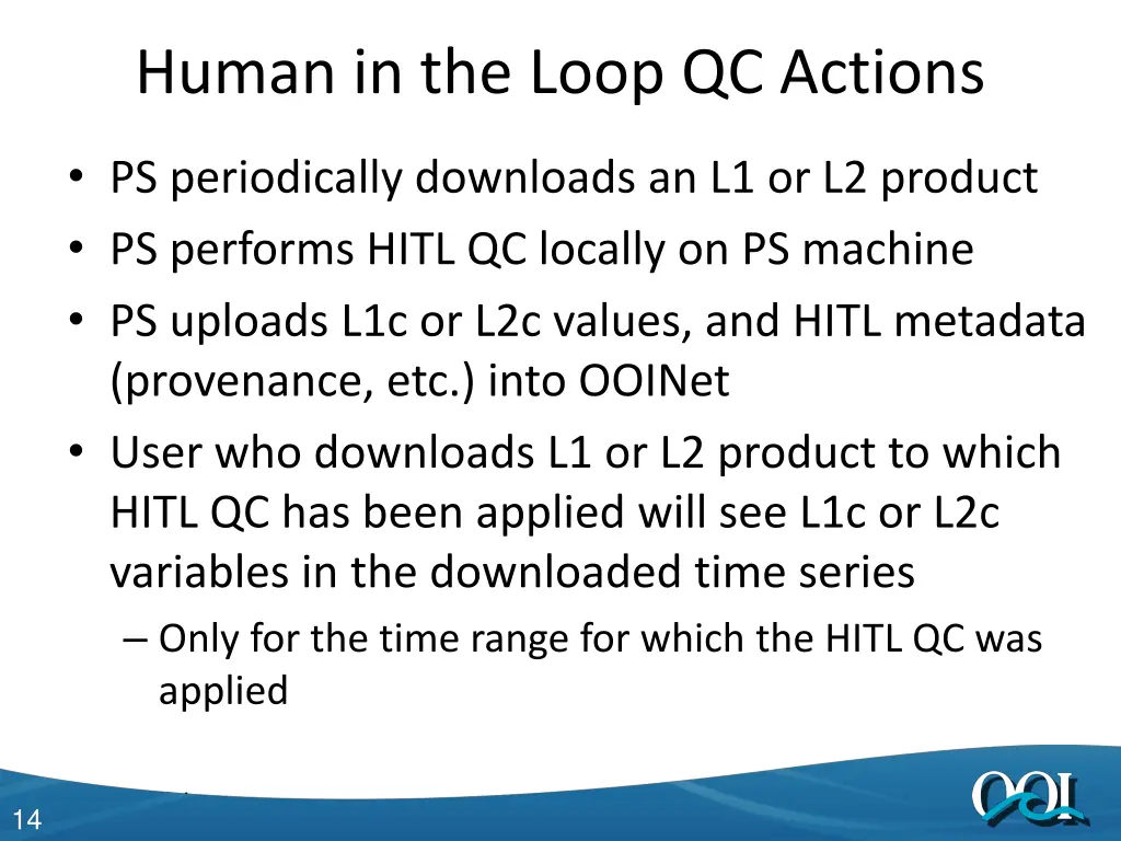 human in the loop qc actions