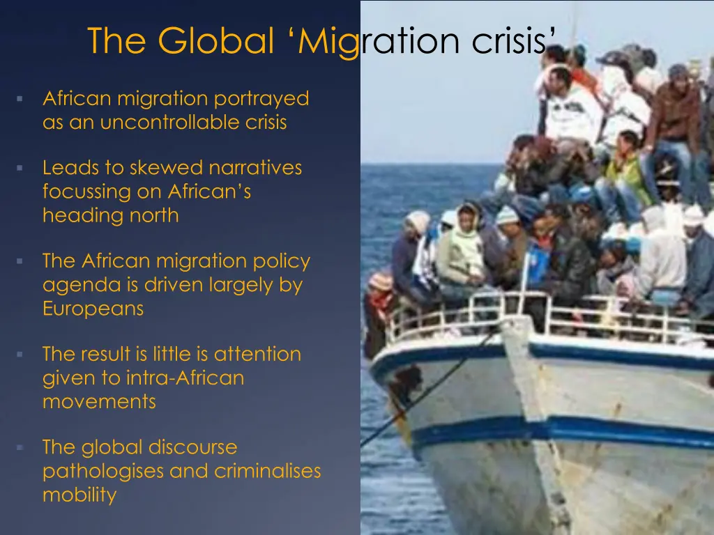 the global migration crisis