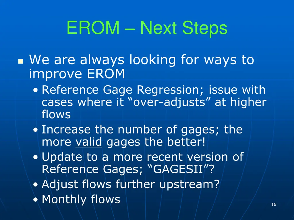 erom next steps