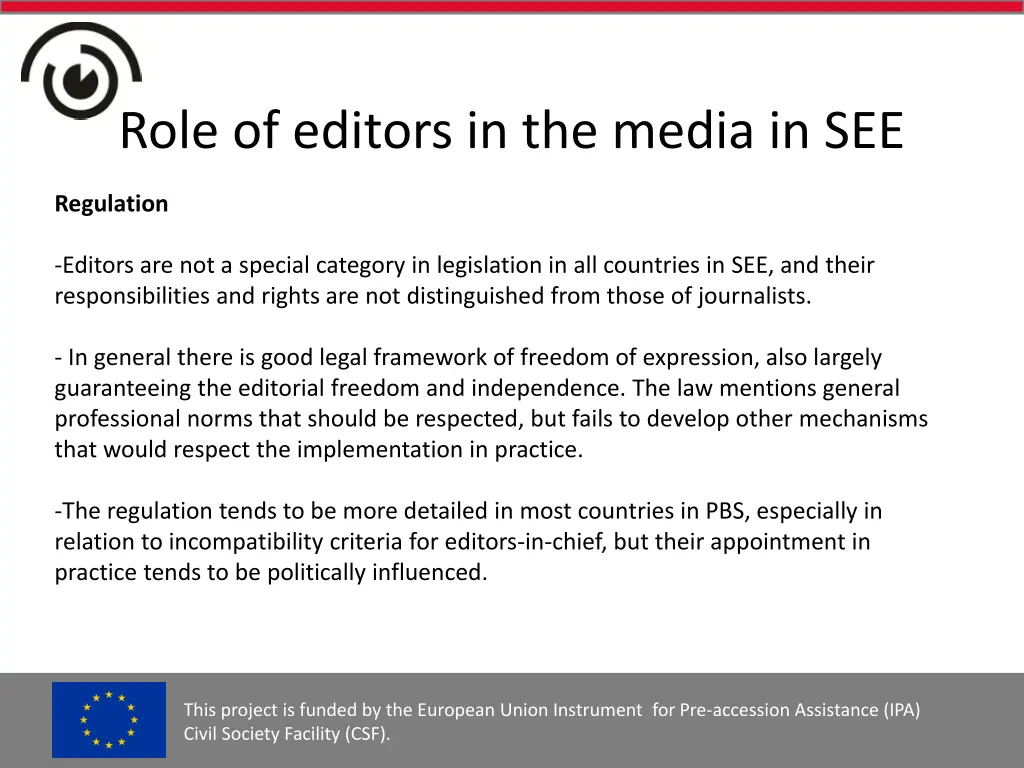 role of editors in the media in see 1