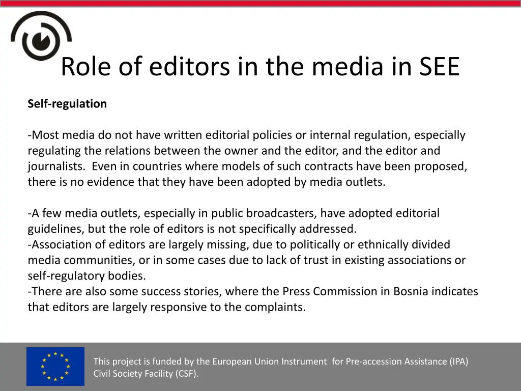 role of editors in the media in see 3