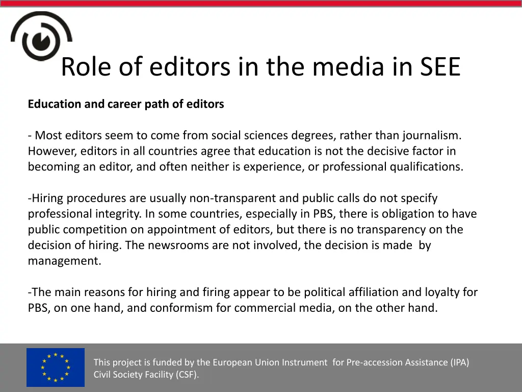 role of editors in the media in see 4