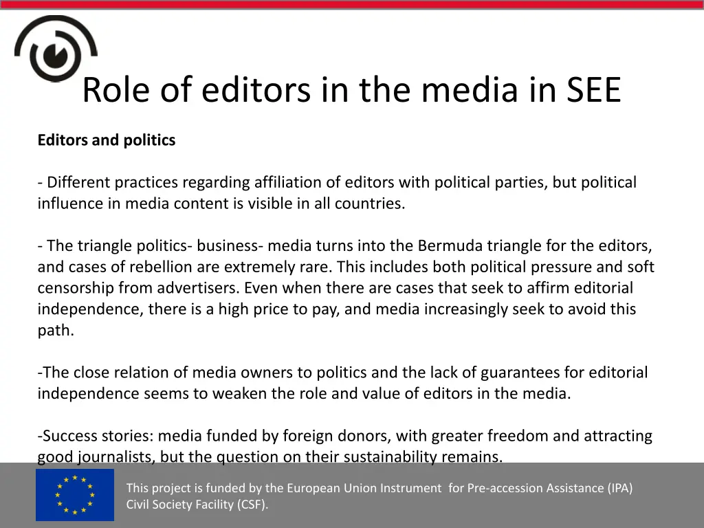 role of editors in the media in see 6