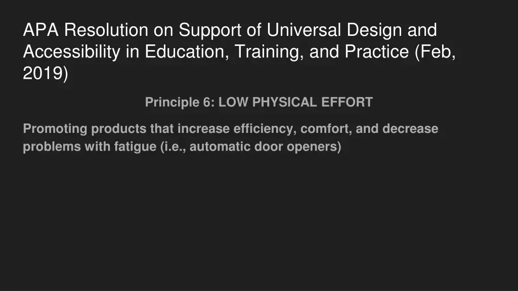 apa resolution on support of universal design 5