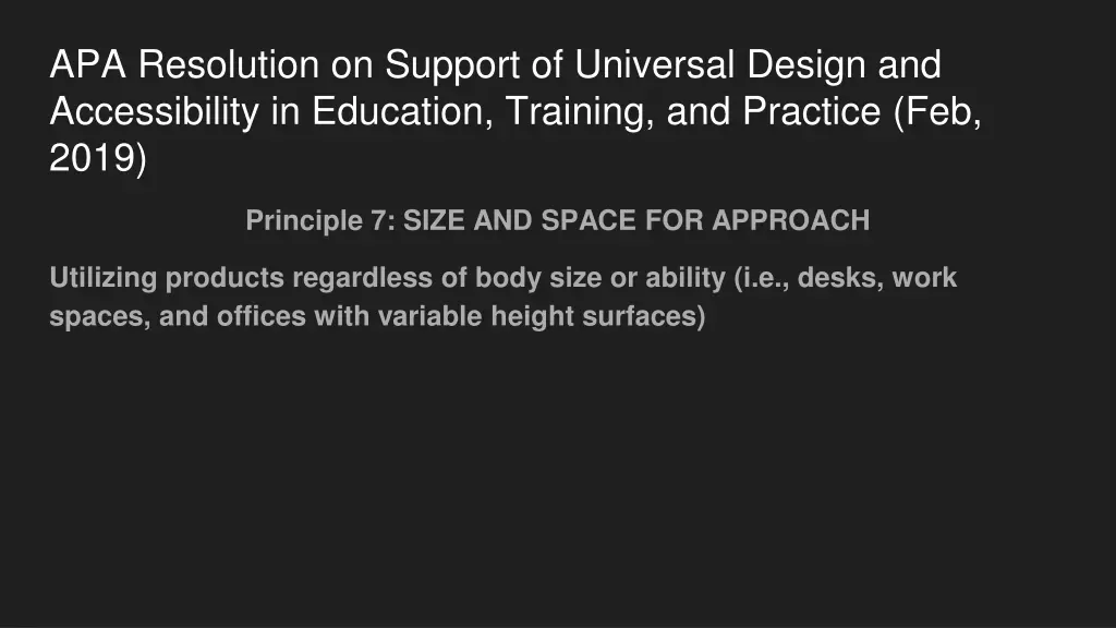 apa resolution on support of universal design 6