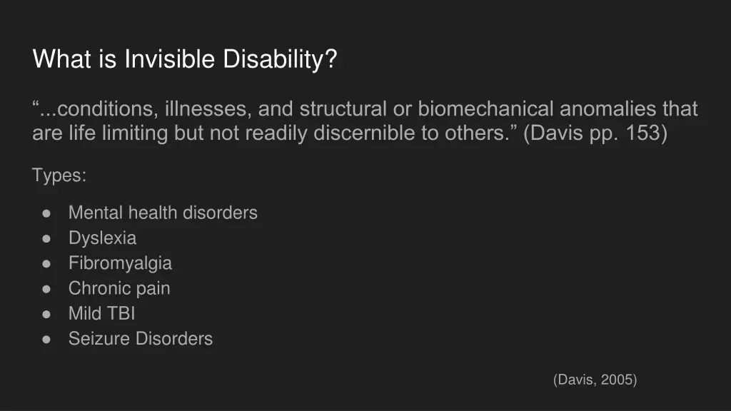 what is invisible disability