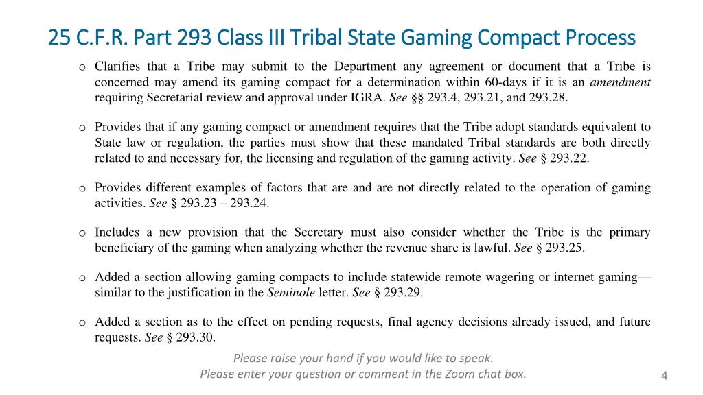 25 c f r part 293 class iii tribal state gaming 1