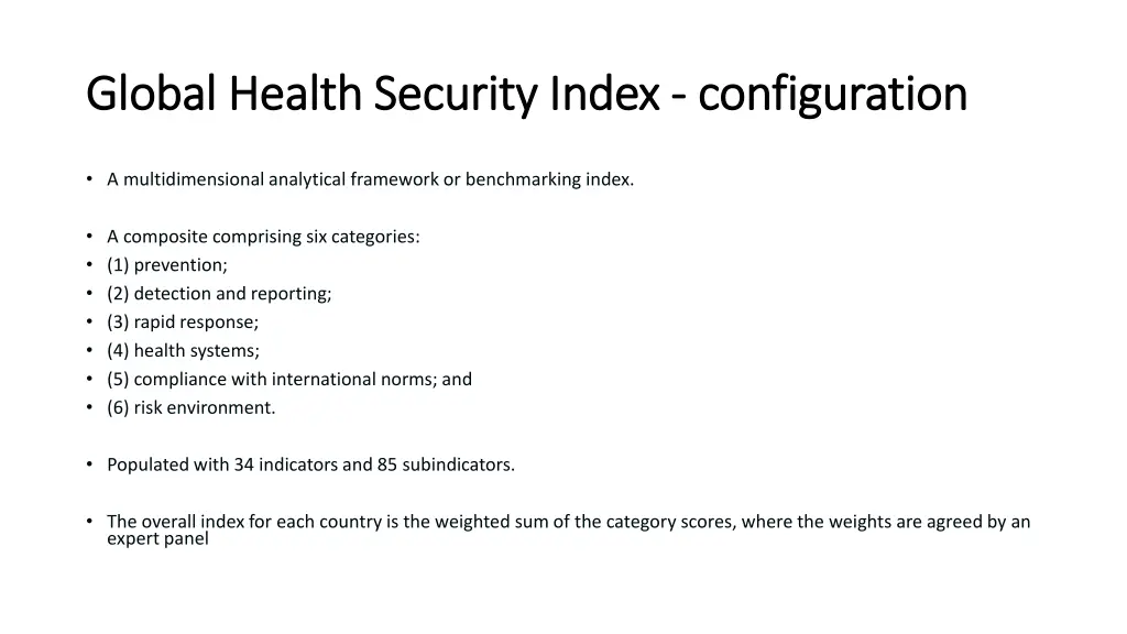 global health security index global health 1