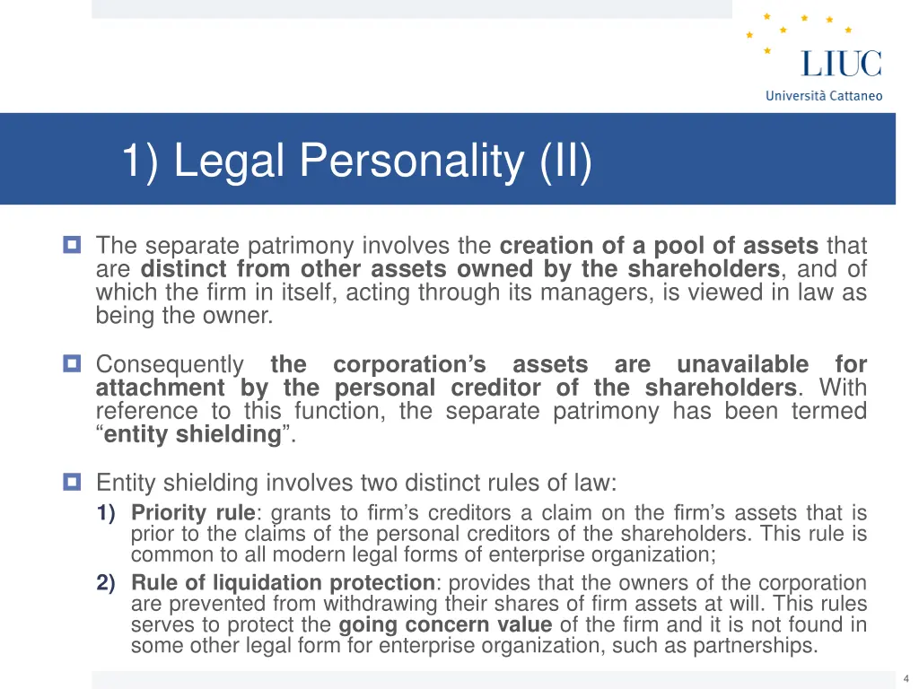 1 legal personality ii