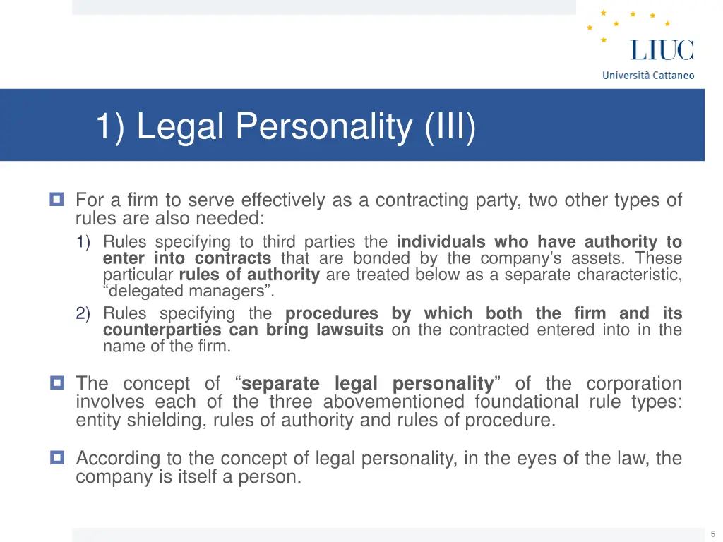 1 legal personality iii