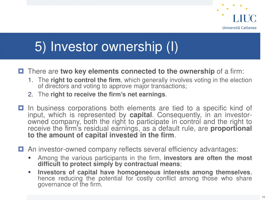 5 investor ownership i