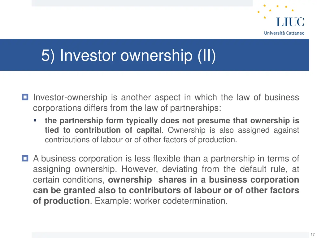 5 investor ownership ii