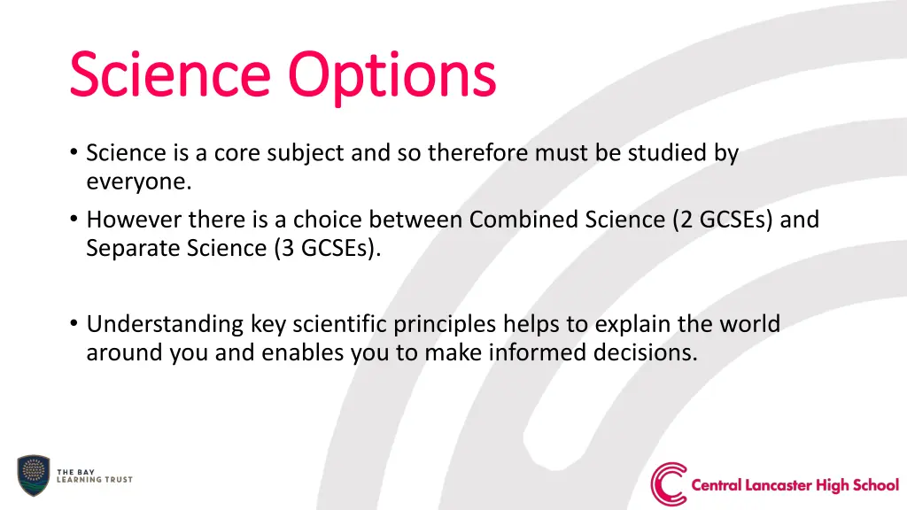 science options science options