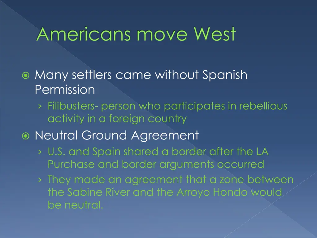 americans move west 1