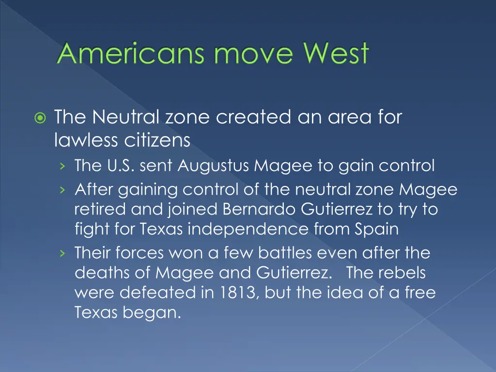 americans move west 2