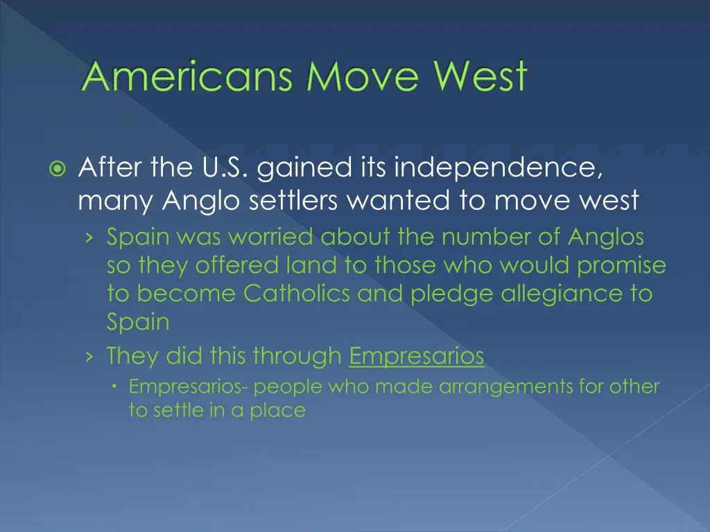 americans move west