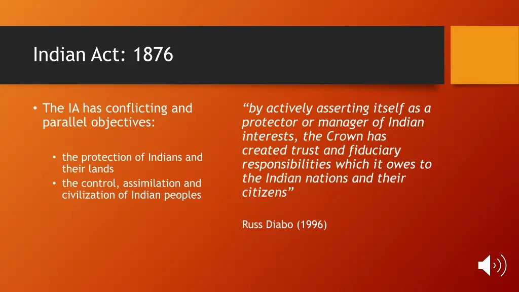 indian act 1876